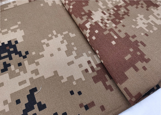 Tensile Strength Woven CVC50/50 Ripstop Camouflage Fabric Waterproof For Military