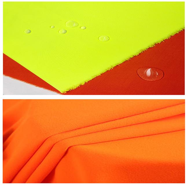 High Visibility Fluorescent Fabric Polyester Cotton Fire Resistant